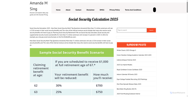 Security scan screenshot of https://amandamsingu.pages.dev/goudf-social-security-calculation-2025-ljfqp/