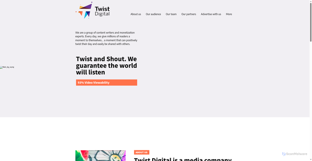 Security scan screenshot of https://twist.win