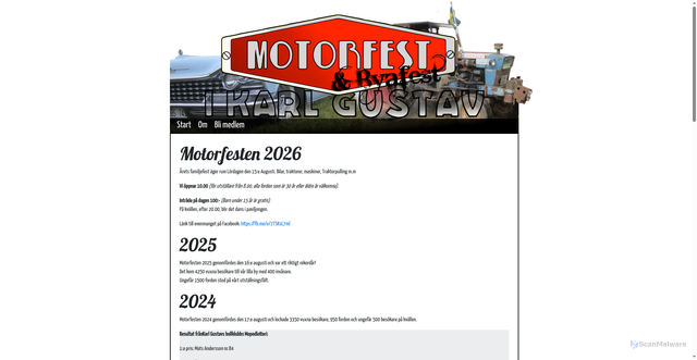 Security scan screenshot of https://motorfest.se