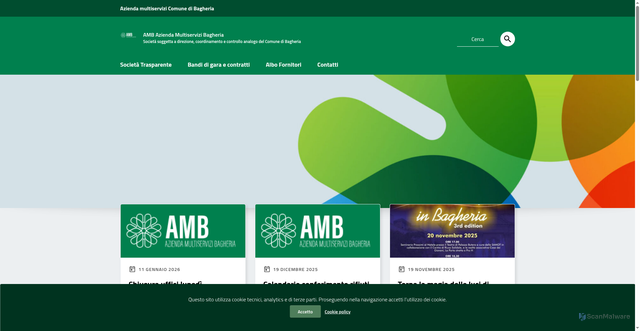 Security scan screenshot of https://www.ambspa.it/