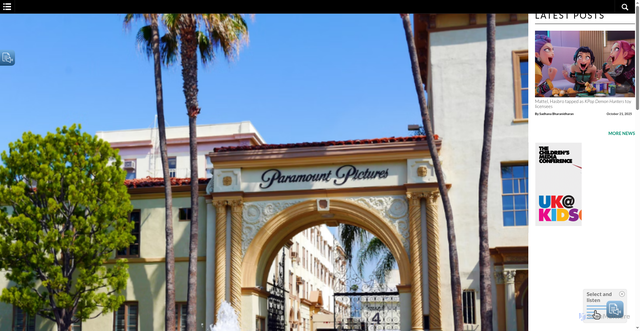 Security scan screenshot of https://kidscreen.com/2025/10/20/paramount-moves-up-mass-layoffs/