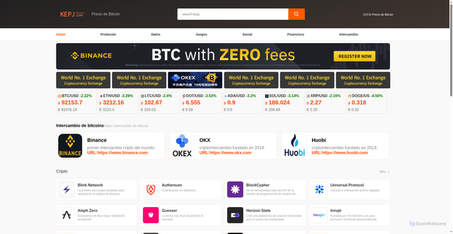 Security scan screenshot of https://www.kepj.com