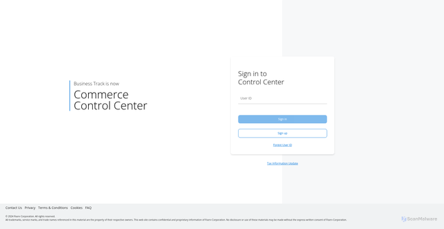 Security scan screenshot of https://businesstrack.com