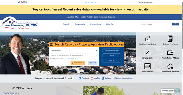 Security scan screenshot of https://vcpa.vcgov.org/