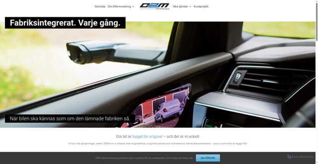 Security scan screenshot of https://oem-eftermontering.se