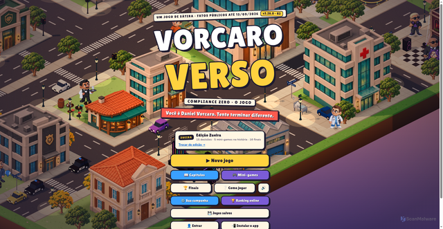 Security scan screenshot of http://vorcaroverso.games/