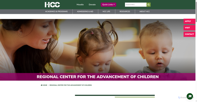 Security scan screenshot of https://www.haywood.edu/rcac/index.php