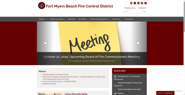 Security scan screenshot of https://www.fmbfirefl.gov/
