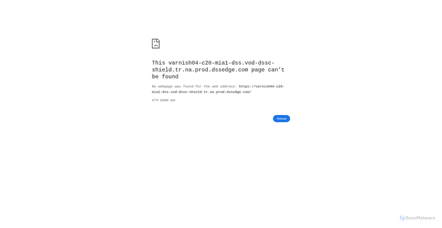 Security scan screenshot of https://varnish04-c20-mia1-dss.vod-dssc-shield.tr.na.prod.dssedge.com