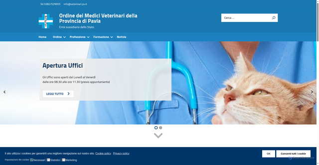 Security scan screenshot of https://www.veterinari.pv.it