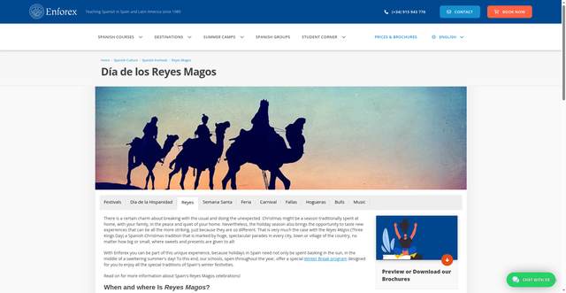 Security scan screenshot of https://www.enforex.com/culture/reyes-magos.html