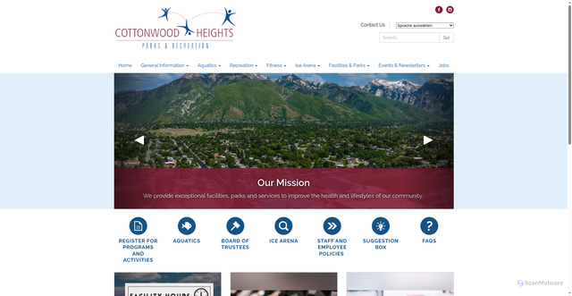 Security scan screenshot of https://www.chparksandrecut.gov/