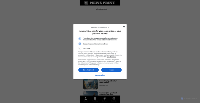 Security scan screenshot of https://globalupdates.cc