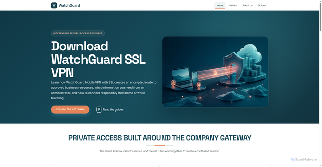 Security scan screenshot of https://watchguard-vpn.net