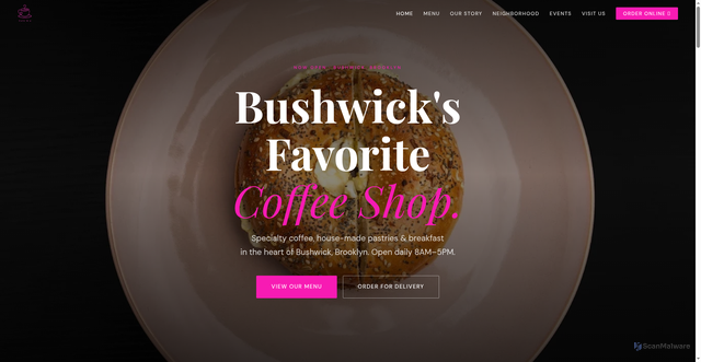 Security scan screenshot of http://cafe-mia.pages.dev/