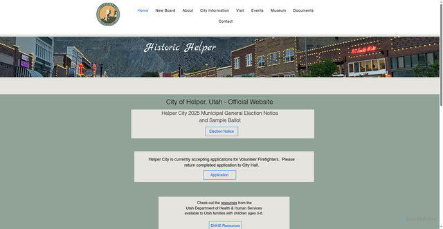 Security scan screenshot of https://www.helpercity.gov/