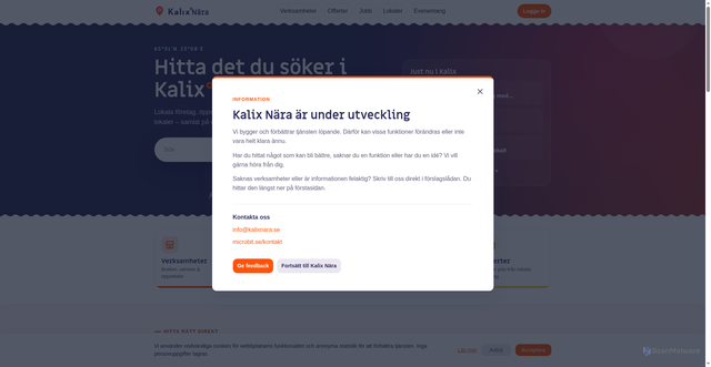 Security scan screenshot of https://kalixnara.se