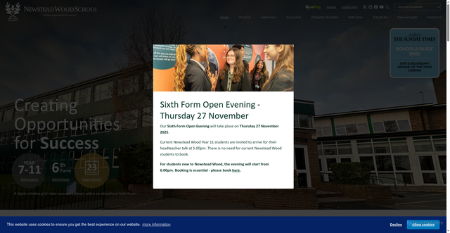 Security scan screenshot of http://www.newsteadwood.co.uk/