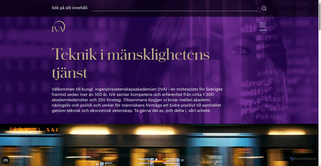Security scan screenshot of https://iva.se/