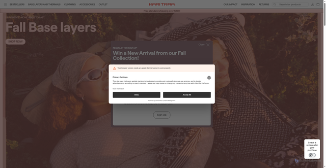 Security scan screenshot of https://karitraa.com
