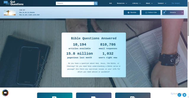 Security scan screenshot of https://www.gotquestions.org