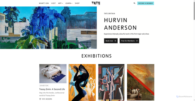 Security scan screenshot of https://tate.org.uk