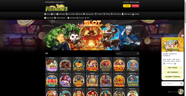 Security scan screenshot of https://apkbuah-pisang123.com/desktop/game/slot/og