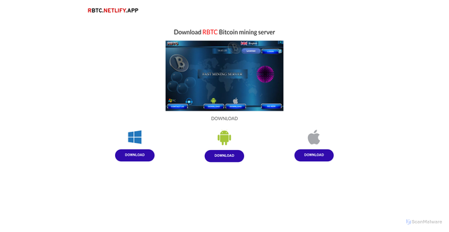 Security scan screenshot of https://rbtc.netlify.app