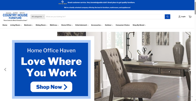 Security scan screenshot of https://countryhousefurniture.net