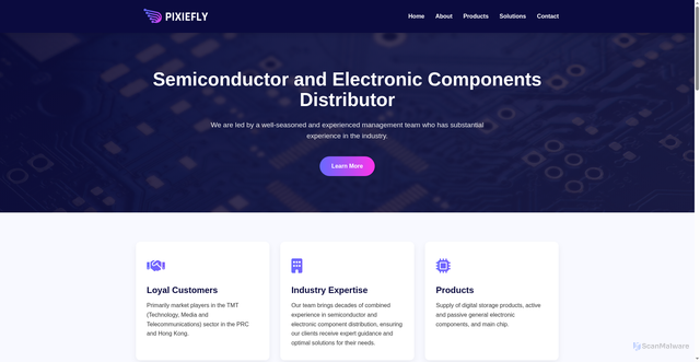 Security scan screenshot of https://pixiefly.org/