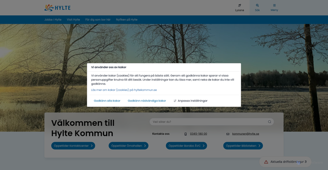 Security scan screenshot of https://www.hylte.se/