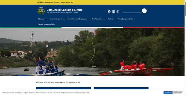 Security scan screenshot of https://www.comune.capraia-e-limite.fi.it/
