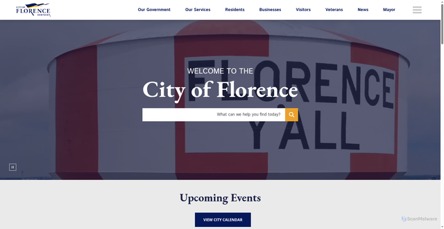 Security scan screenshot of https://florence-ky.gov/