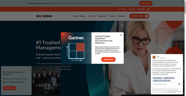 Security scan screenshot of https://kb4compliance.com