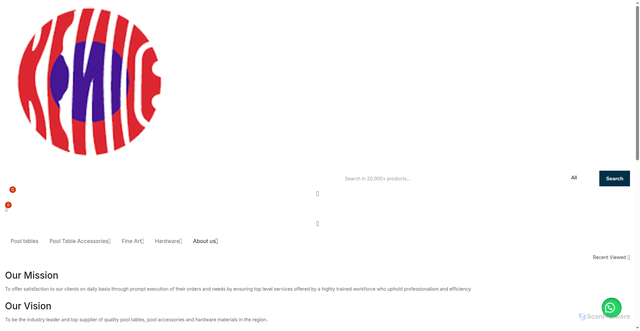 Security scan screenshot of http://keniceonlinestore.com/about-us/