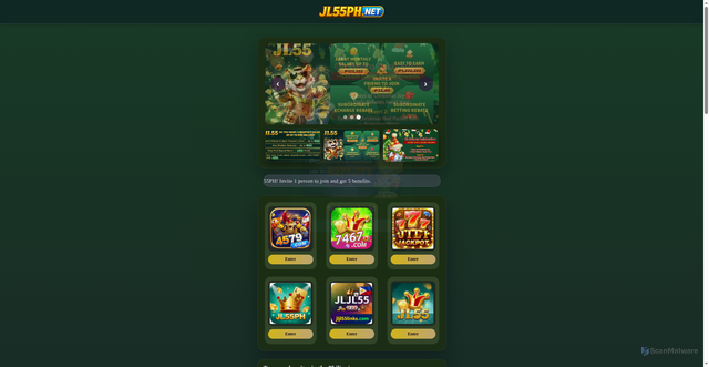 Security scan screenshot of https://jl55ph.vip/?host=https://7lnkdm.com?ch=64283