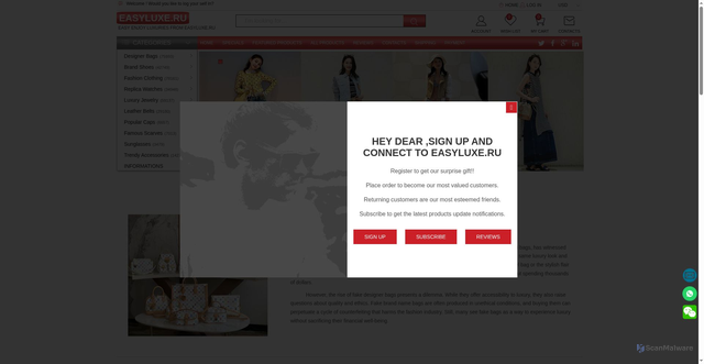 Security scan screenshot of https://www.easyluxe.ru