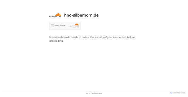 Security scan screenshot of https://hno-silberhorn.de/