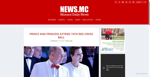 Security scan screenshot of https://news.mc/2023/07/30/prince-and-princess-attend-red-cross-ball/