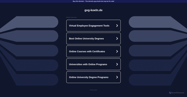 Security scan screenshot of http://ww16.gvg-koeln.de/?sub1=20260204-2154-331b-87e8-c9800ac90401