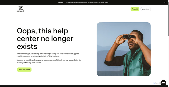 Security scan screenshot of https://airbaseio.zendesk.com