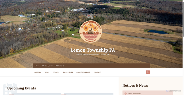 Security scan screenshot of https://lemontownshippa.gov/