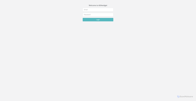 Security scan screenshot of adawidget.com