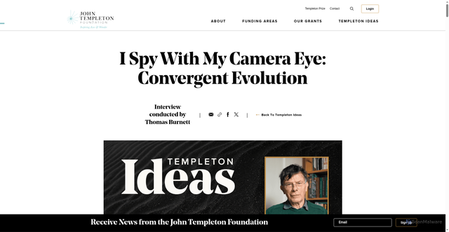 Security scan screenshot of https://www.templeton.org/news/i-spy-with-my-camera-eye-convergent-evolution?utm_source=Receive+News+from+the+John+Templeton+Foundation&utm_campaign=ebd0963f2c-EMAIL_CAMPAIGN_2026_templetonideas_20260429&utm_medium=email&utm_term=0_-42837b4b08-97355777