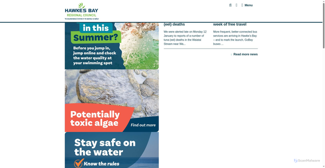 Security scan screenshot of https://www.hbrc.govt.nz/