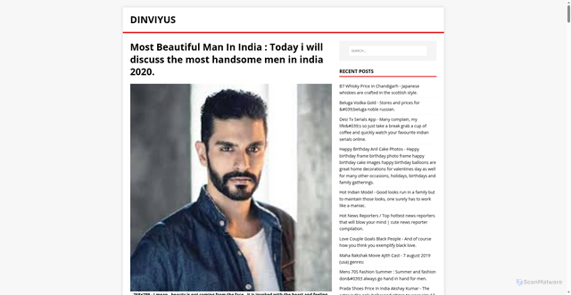 Security scan screenshot of https://yusvinid.pages.dev/post/most-beautiful-man-in-india/