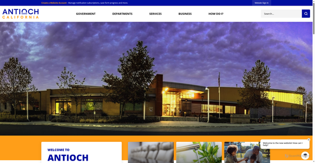 Security scan screenshot of https://www.antiochca.gov/