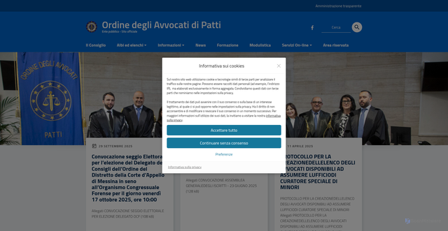 Security scan screenshot of https://www.foropatti.it/