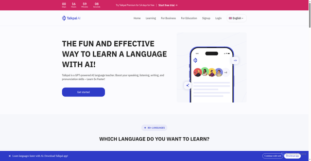 Security scan screenshot of https://talkpal.ai