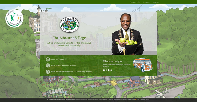 Security scan screenshot of https://village-us.albourne.com